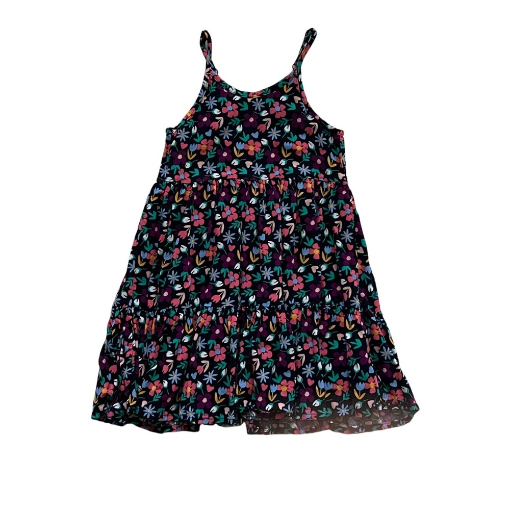George Pink and Red Ruffled Tiered‎ Sundress